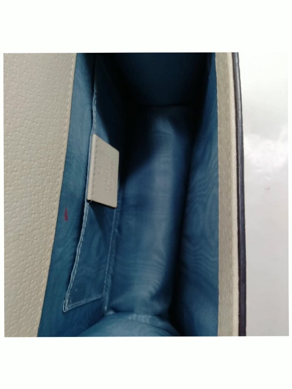 Authentic Gucci Sylvie Top Handle Bag Bee Star Leather Chain Strap - Picture 8 of 10